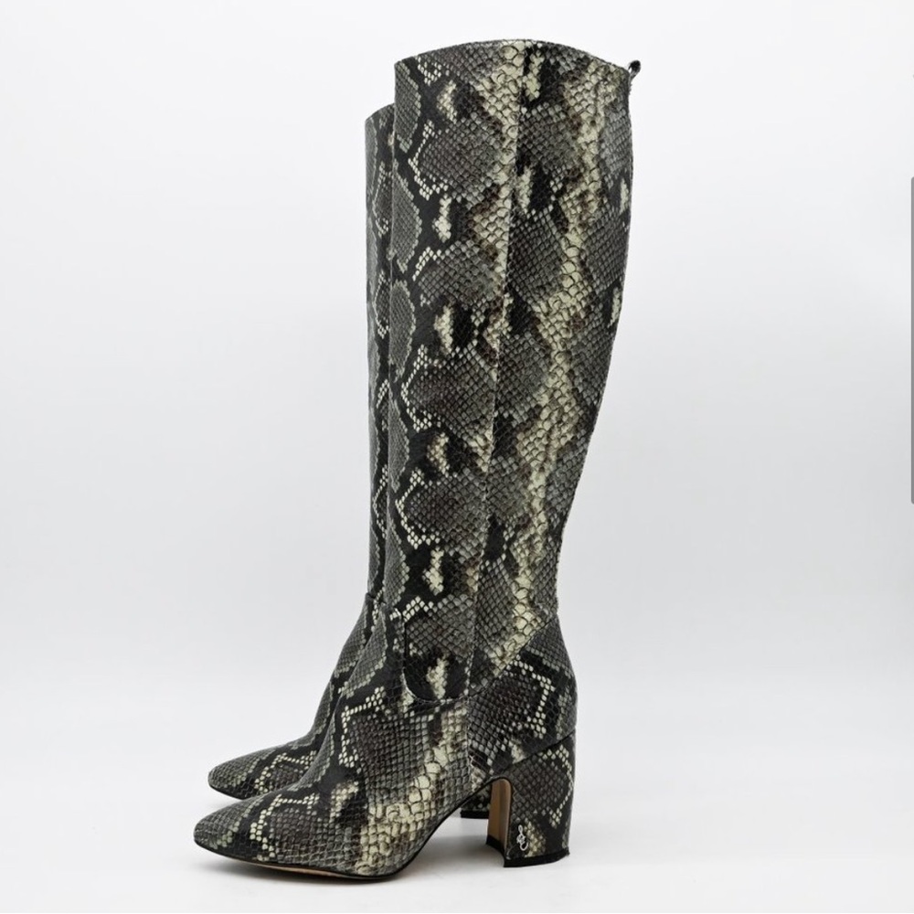 Sam Edelman Hai Knee High Boot Python Pointed - image 4